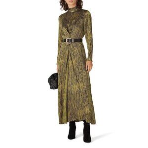 Petersyn Zuma Maxi Dress Olive Green Womens Size Large